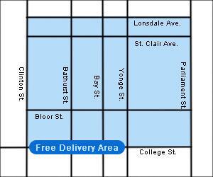 free delivery map